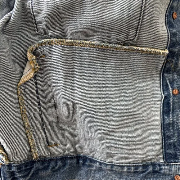 NWT! Scotch & Soda Cropped Bomber Jean Jacket - XL - Picture 5 of 8